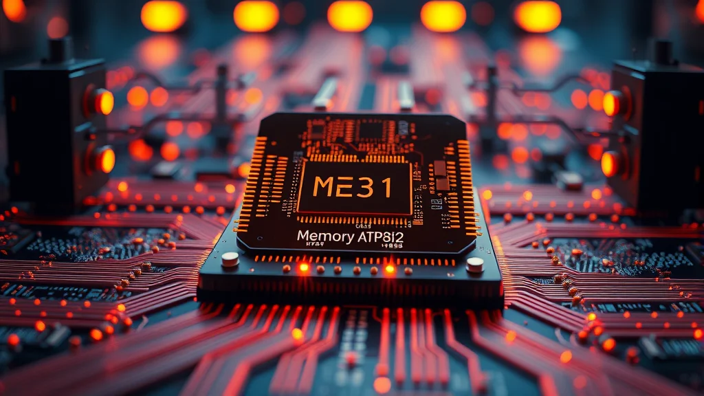 A unified memory chip running an image pipeline, abstract concept