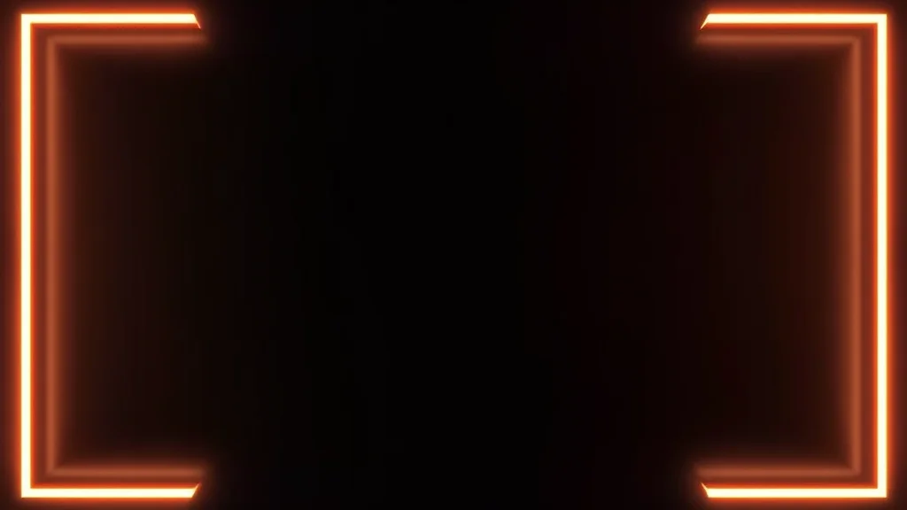 Short looping video frame strip glowing on a dark panel