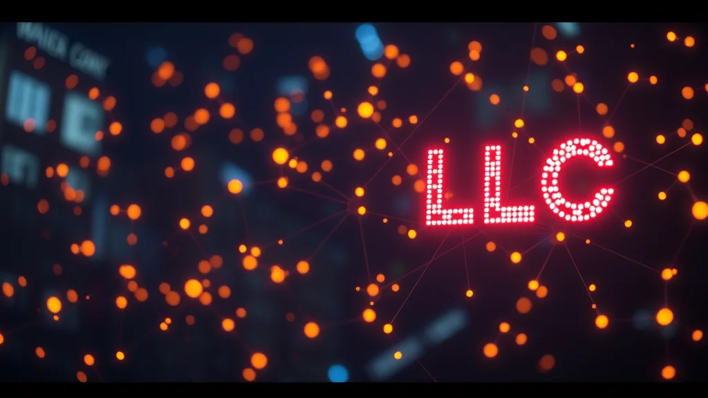 Business structure choice from sole proprietor to LLC as glowing nodes