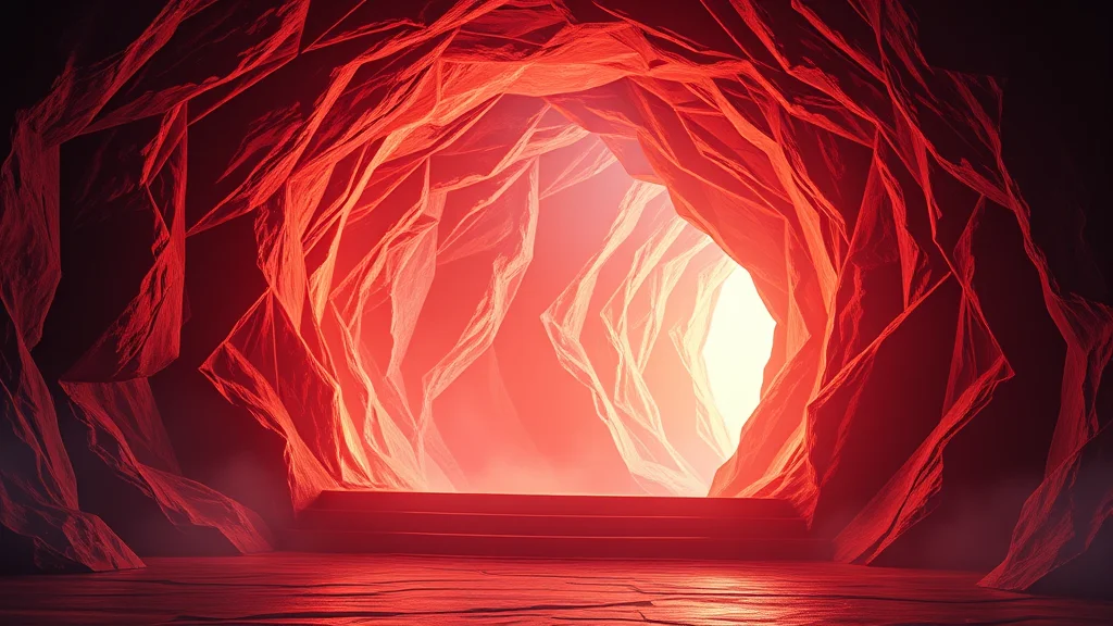 A fading creative portal, abstract concept