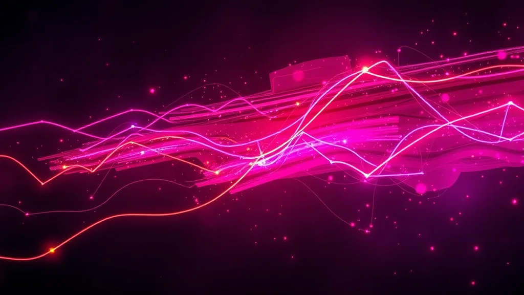 A stylized brushstroke rerouting to new tools, neon nodes on dark