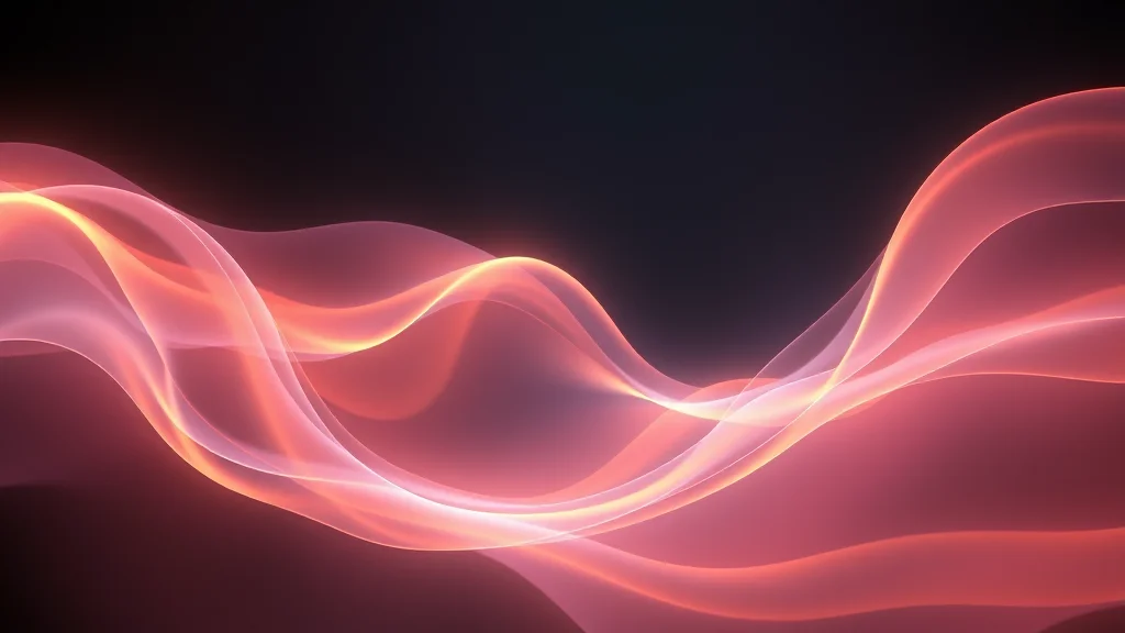 A gentle form and a spread of bolder glows, abstract more-open choice