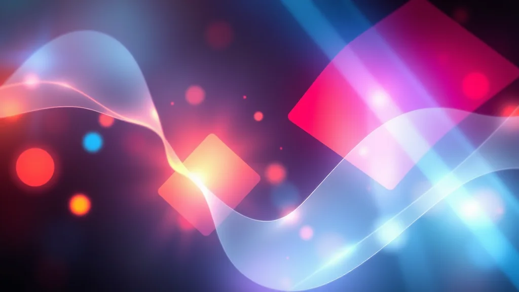 Luminous shapes each a different blend, one preferred, abstract feature mix