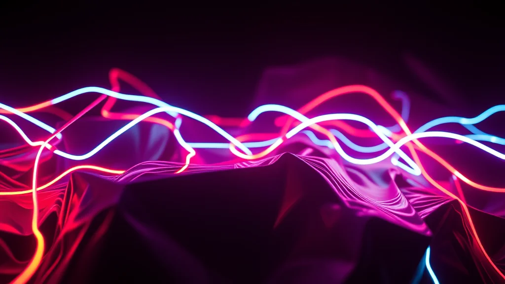 A high contrast latex material and highlight mood board, neon nodes on dark