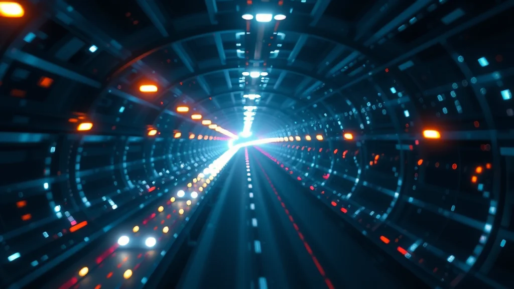Alternate luminous hubs with a preferred route drawn, abstract choice