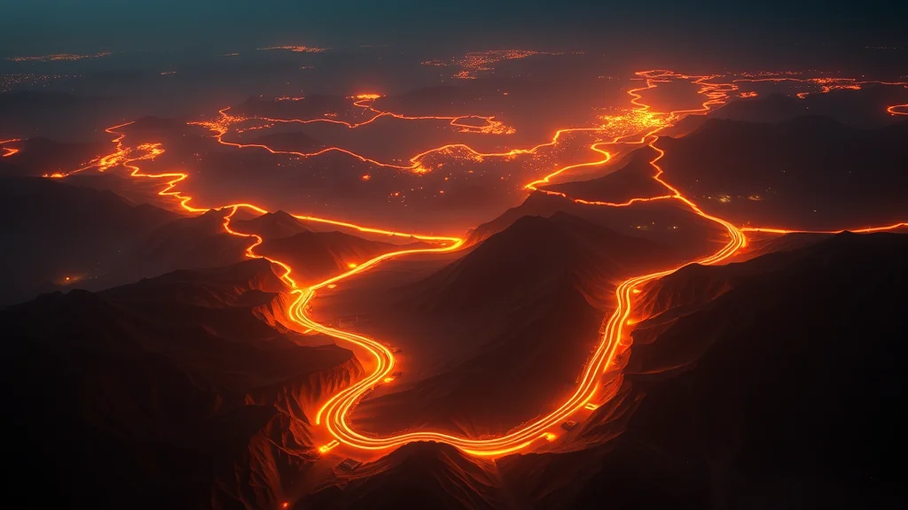 A spread of glowing routes with one gently preferred, abstract choice