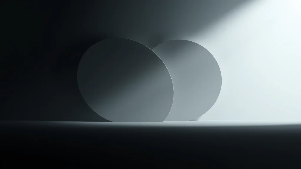 Abstract forms behind a soft boundary with one crossed to open dark, editorial concept