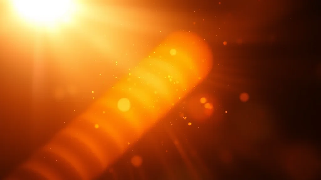 Candid warm light versus polished sheen, abstract concept