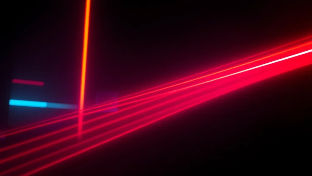 A balance of warm and cool light on dark, neon on dark