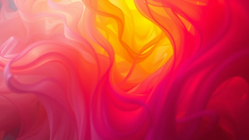 Saturated color versus refined light, abstract concept