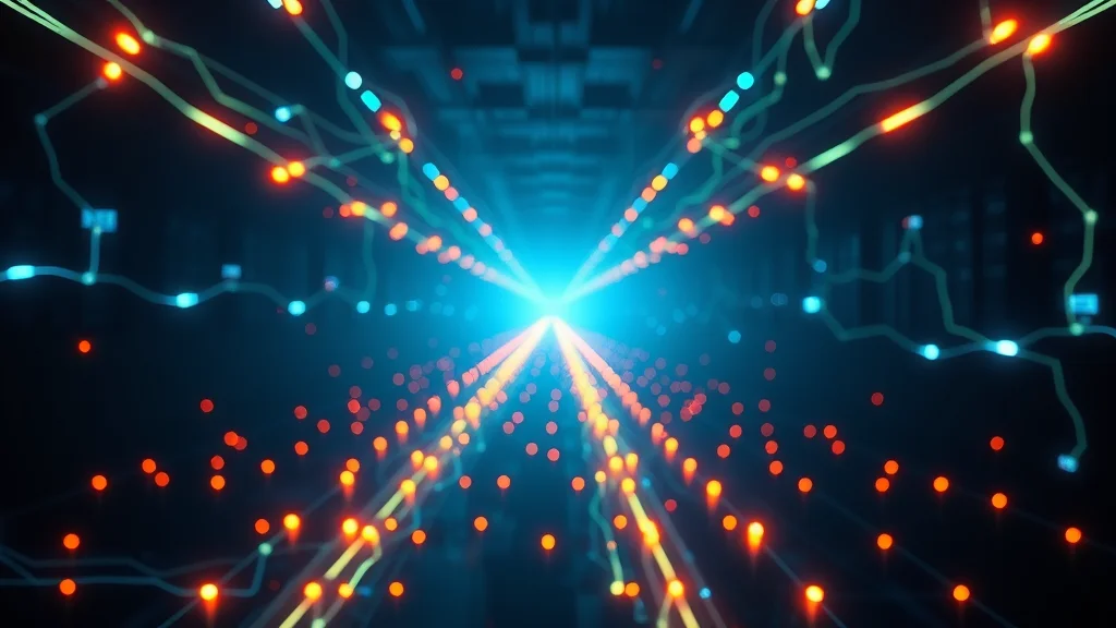 A calm restored network glow after an outage, neon nodes on dark