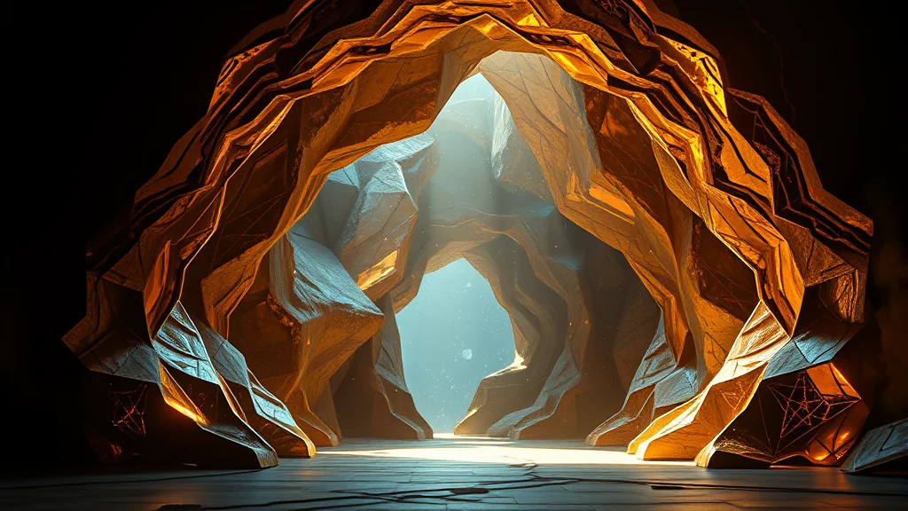 A luminous story-line opening as it travels, abstract roleplay depth