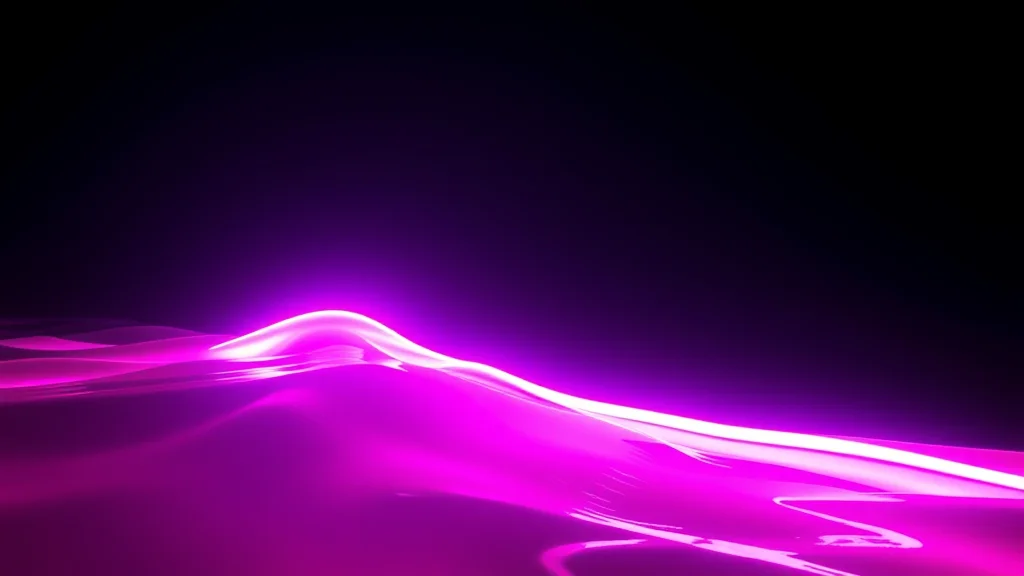 Bright tip over submerged glow on dark, neon on dark