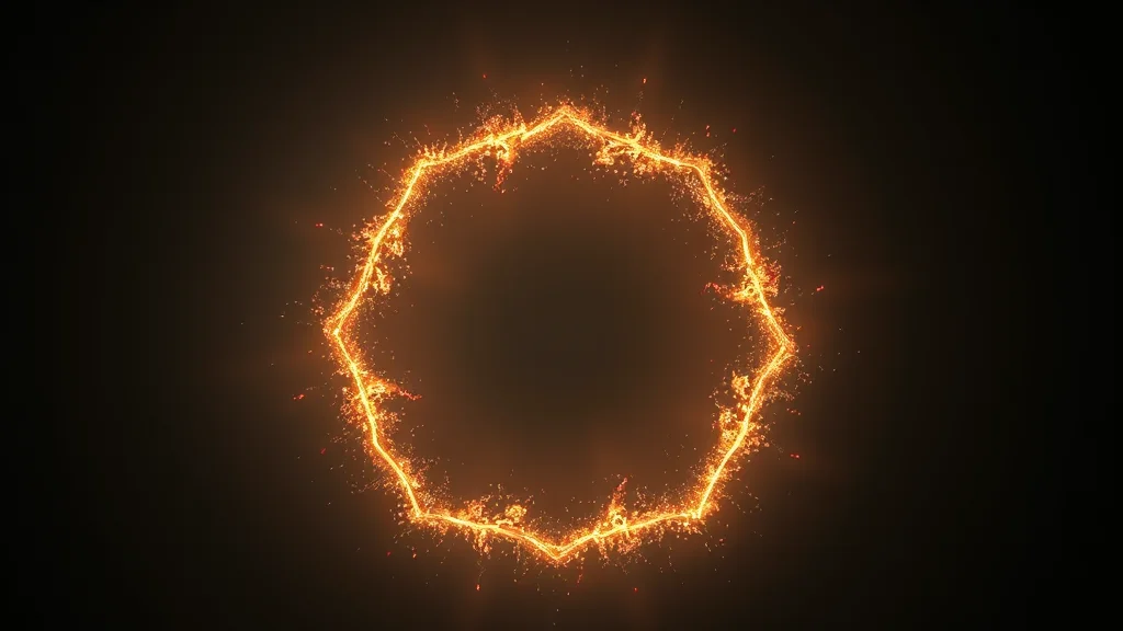 Abstract glowing static resolving into an ordered shape on dark, editorial concept