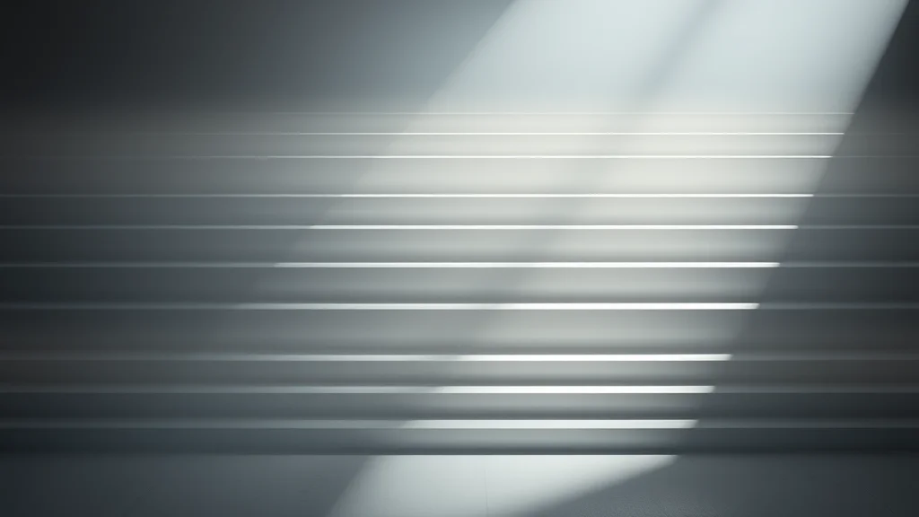 Softening levels of light stepping downward, abstract downgrade concept