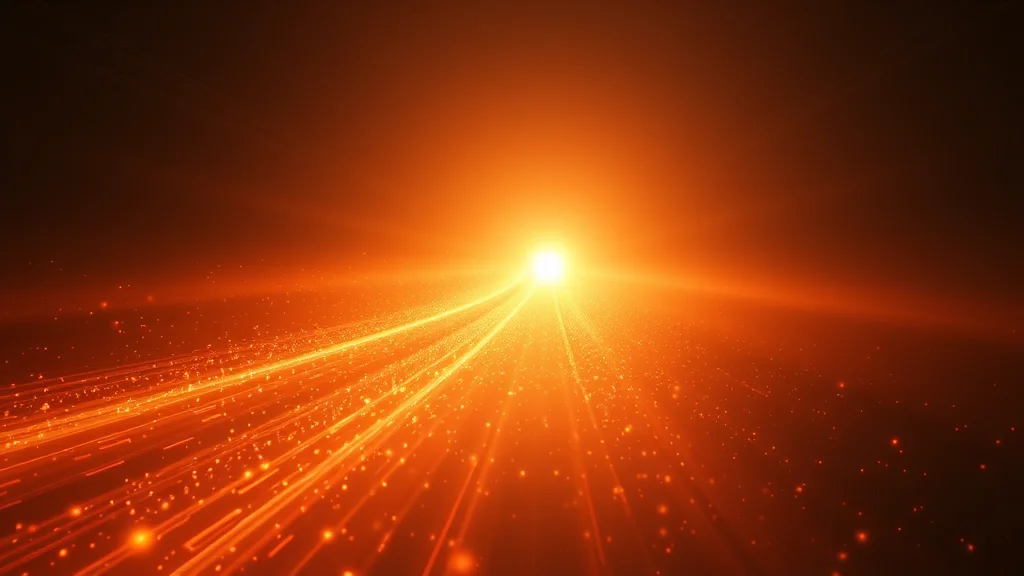 A luminous band running out to its natural end, abstract period ending