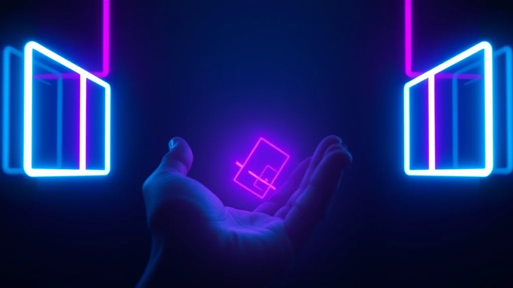 A chosen handful of light lifted clear, neon on dark