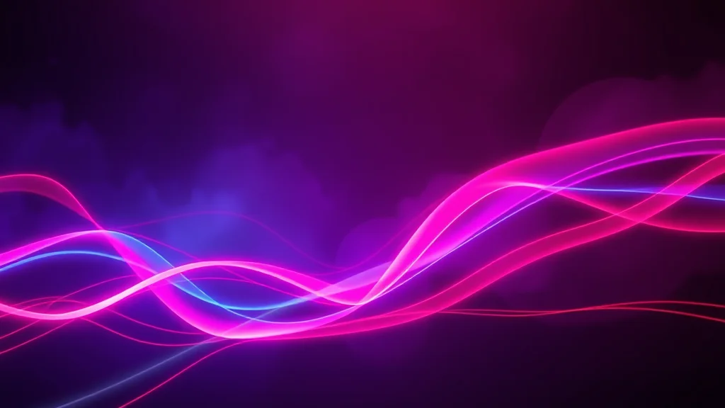 Vivid unrestricted color flowing across dark, neon on dark