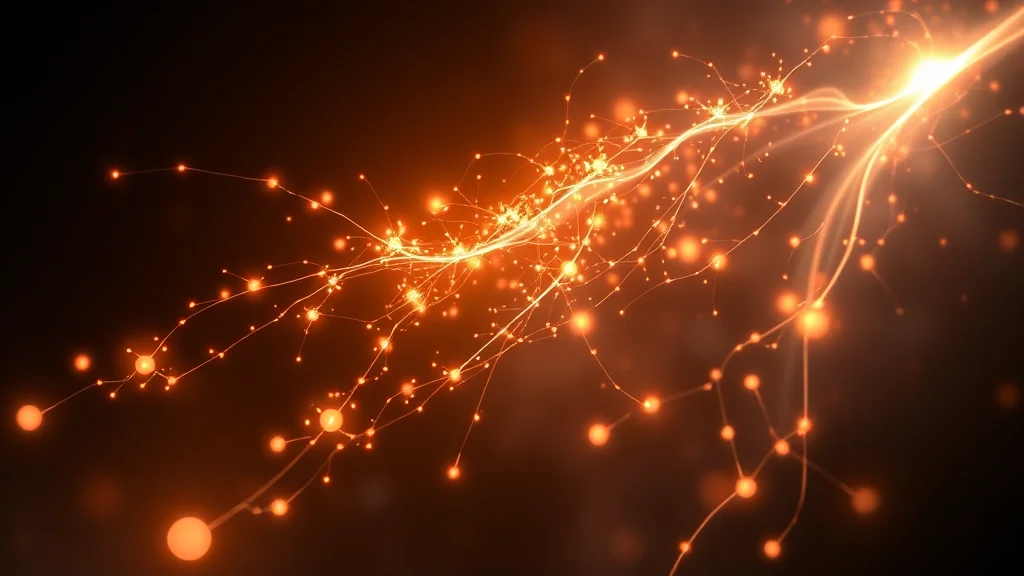 One glow branching into varied luminous features, abstract mix