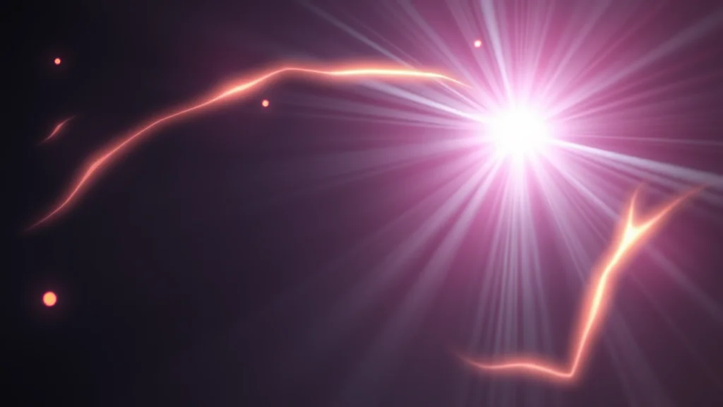 Crisp stylised anime light shapes radiating, abstract concept