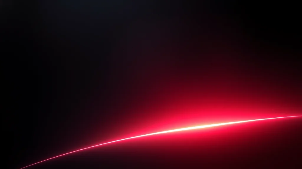 A single glow growing more defined, neon on dark