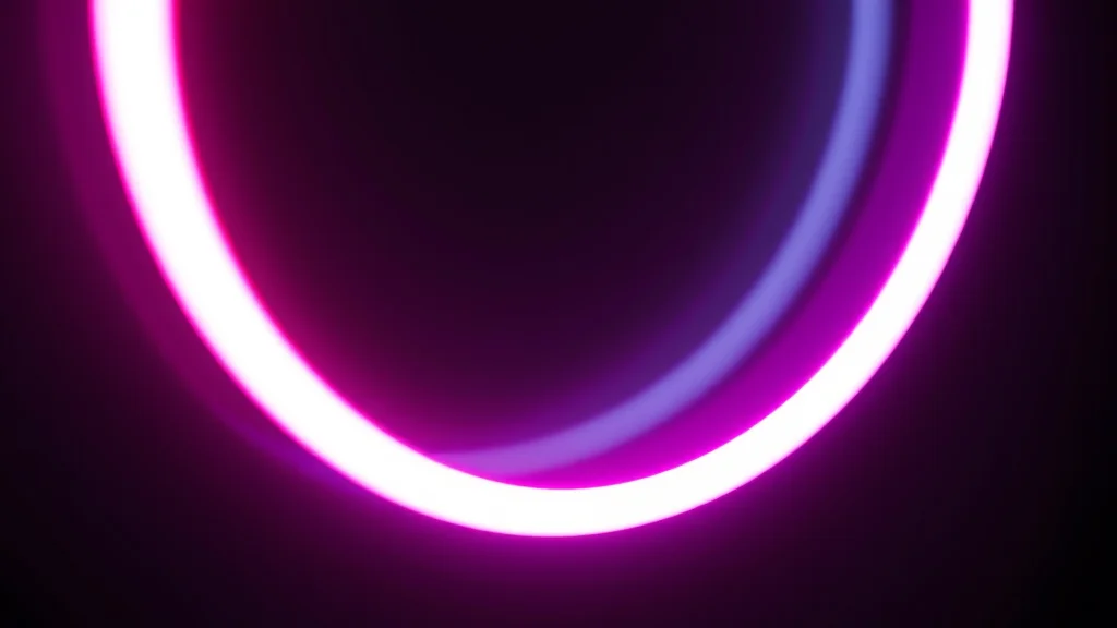 Soft light reworking a glow into a cleaner form, neon on dark