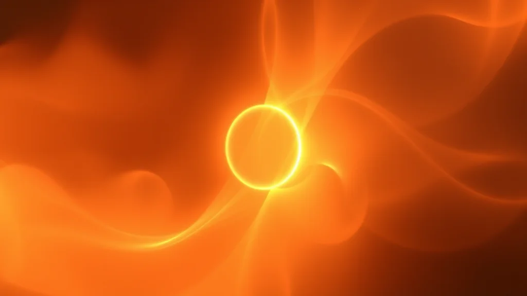A loose glow resolving into a defined luminous shape, abstract process