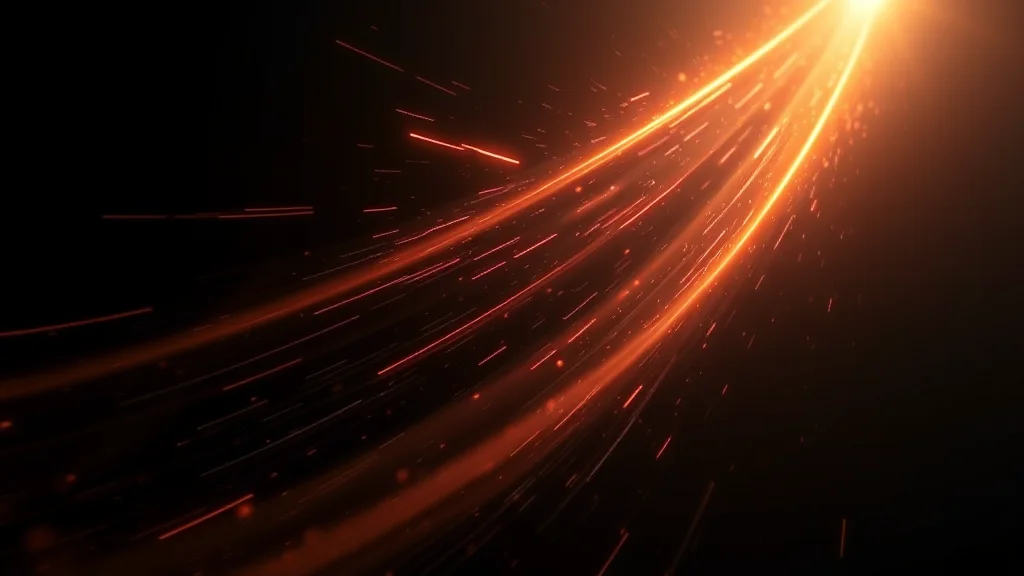 Abstract accelerating light streaks in a dark latent field