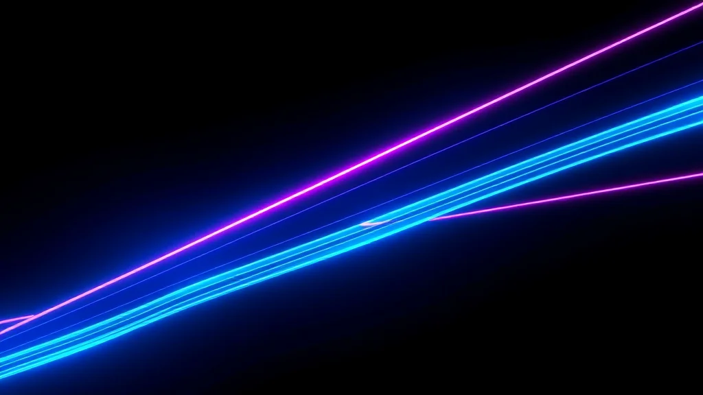 Instant generation energy trailing across dark space, neon on dark