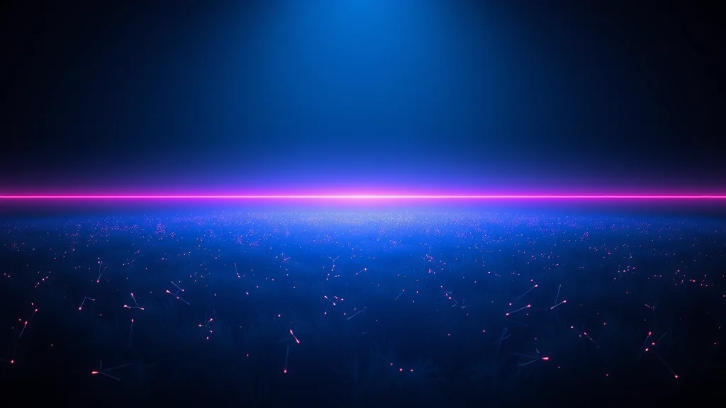 A generous field of light with a faint outer band, neon on dark