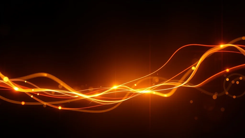 Abstract bright thread thinning into the dark, editorial concept
