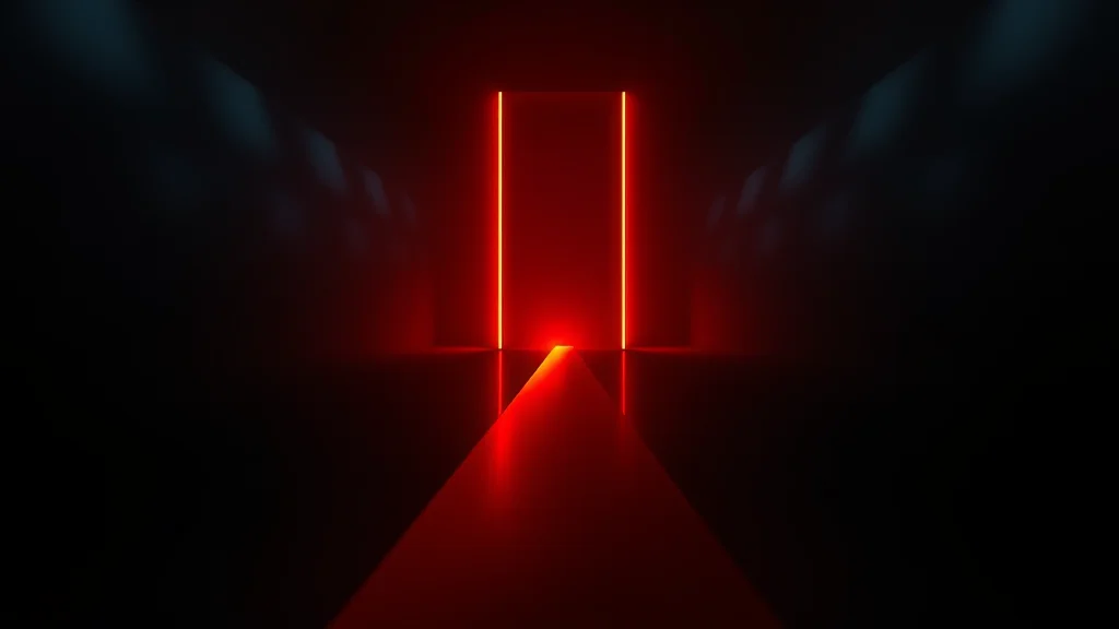 Warm light tapering toward its limit, neon on dark