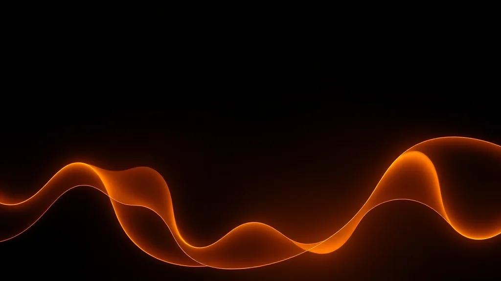 Abstract connected warm forms beside an unlit paired glow on dark, editorial concept