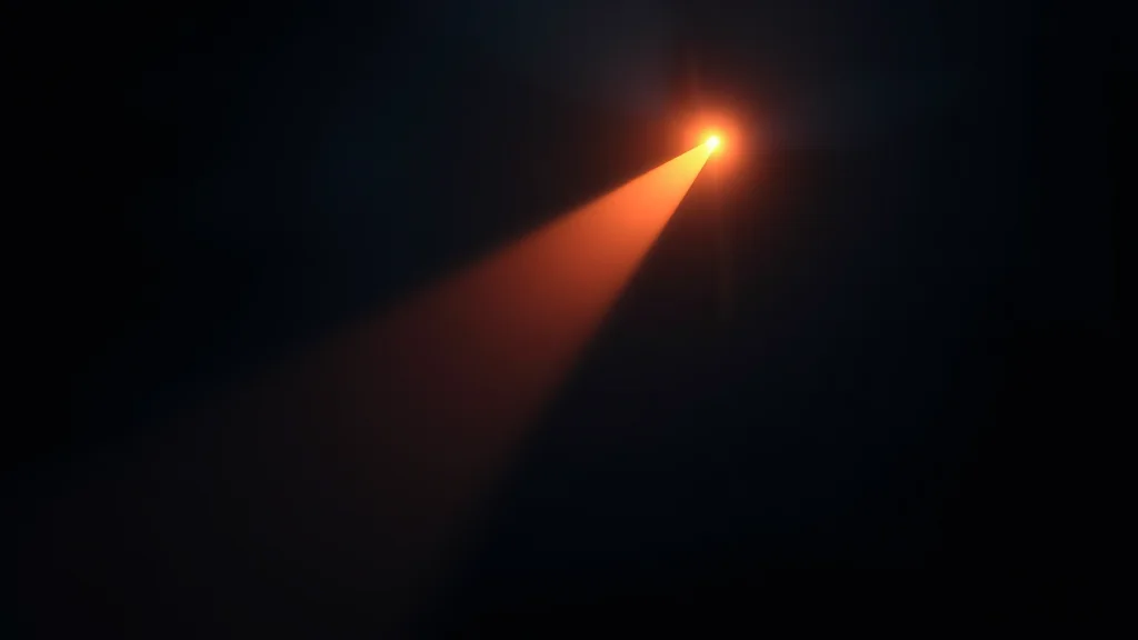 A small offshoot of light from a larger reserve, neon on dark