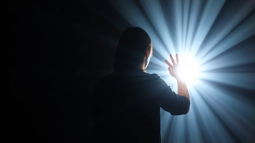 One luminous shape held back from a shared stream of light, abstract visibility