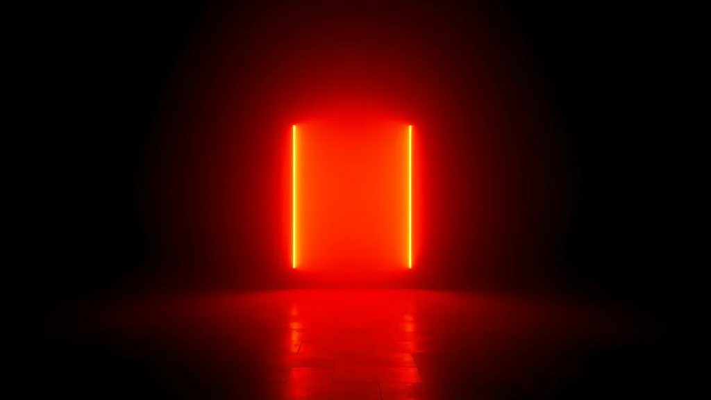 Warm bounded light against brighter open light, neon on dark