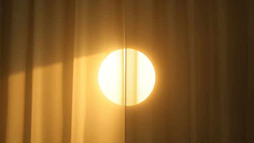 A luminous shape behind a partial screen of light, abstract privacy setting