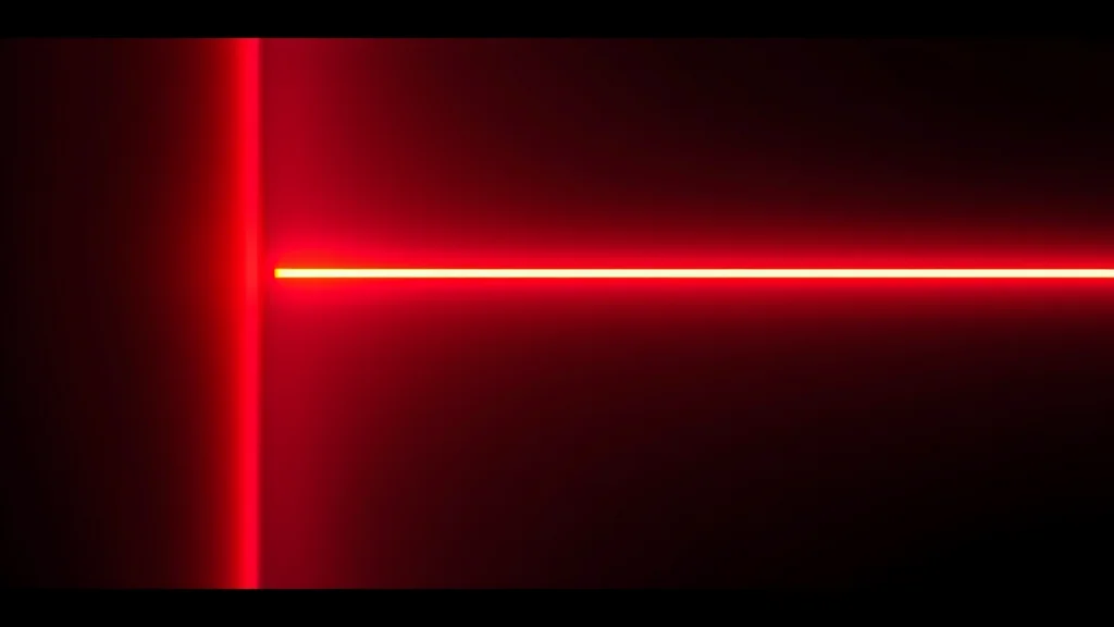 Soft colour light stopping at a quiet border, neon on dark