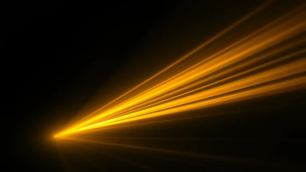 Abstract luminous streams narrowing through one channel on dark, editorial concept