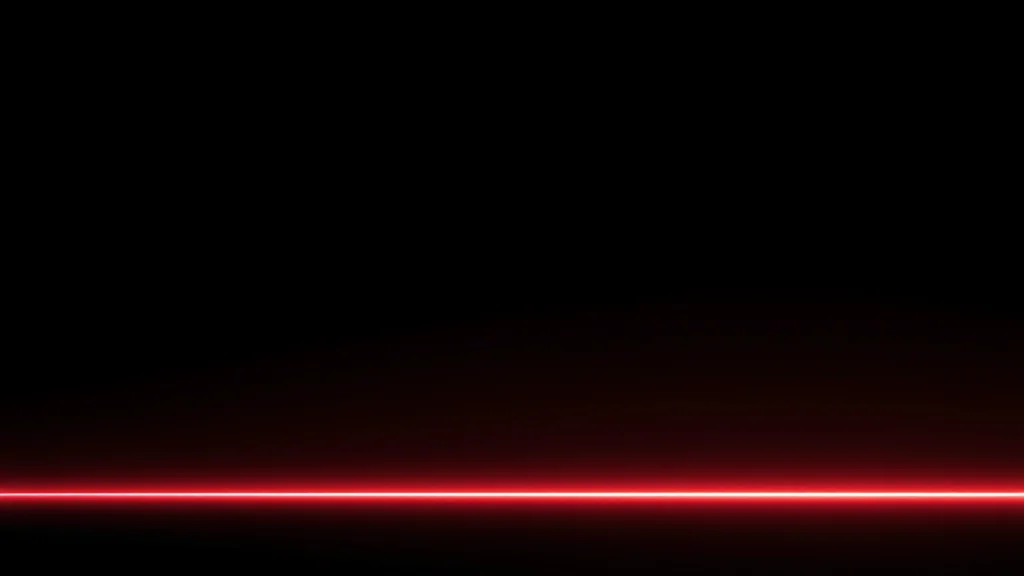 A free portion of light widening past a dim boundary, neon on dark