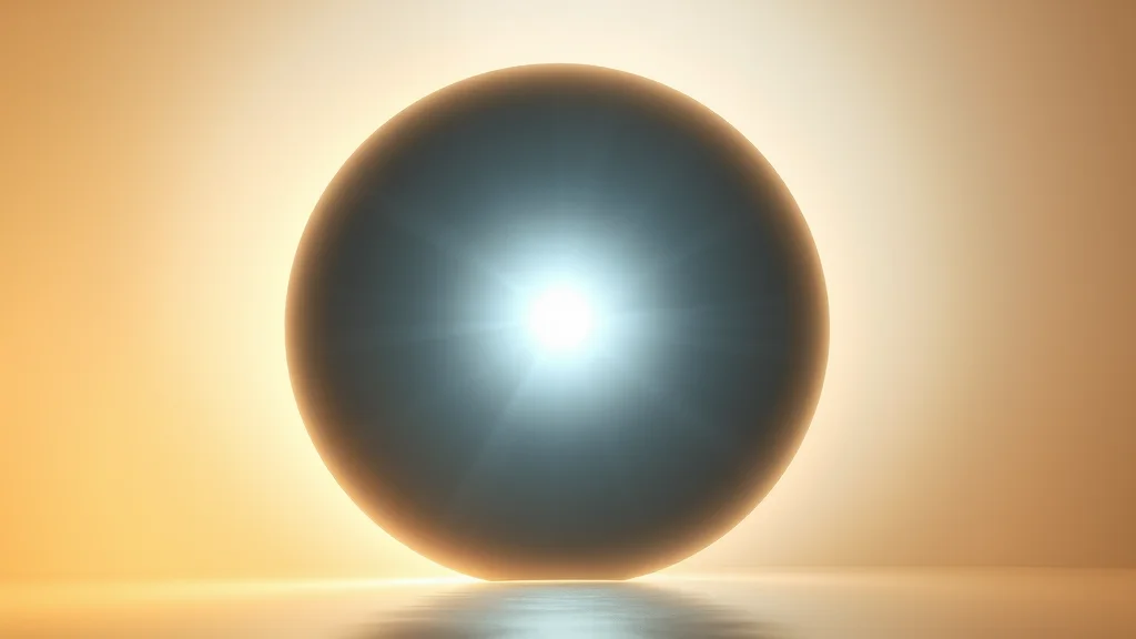 A luminous center protected by a curved layer of light, abstract trust concept