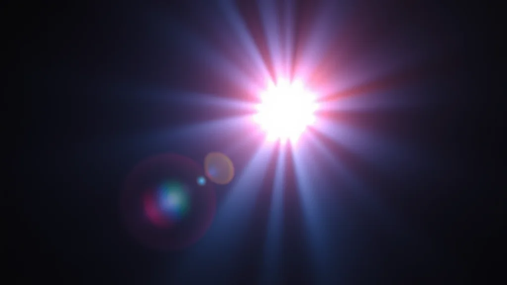 Wide free light with a brighter core, neon on dark