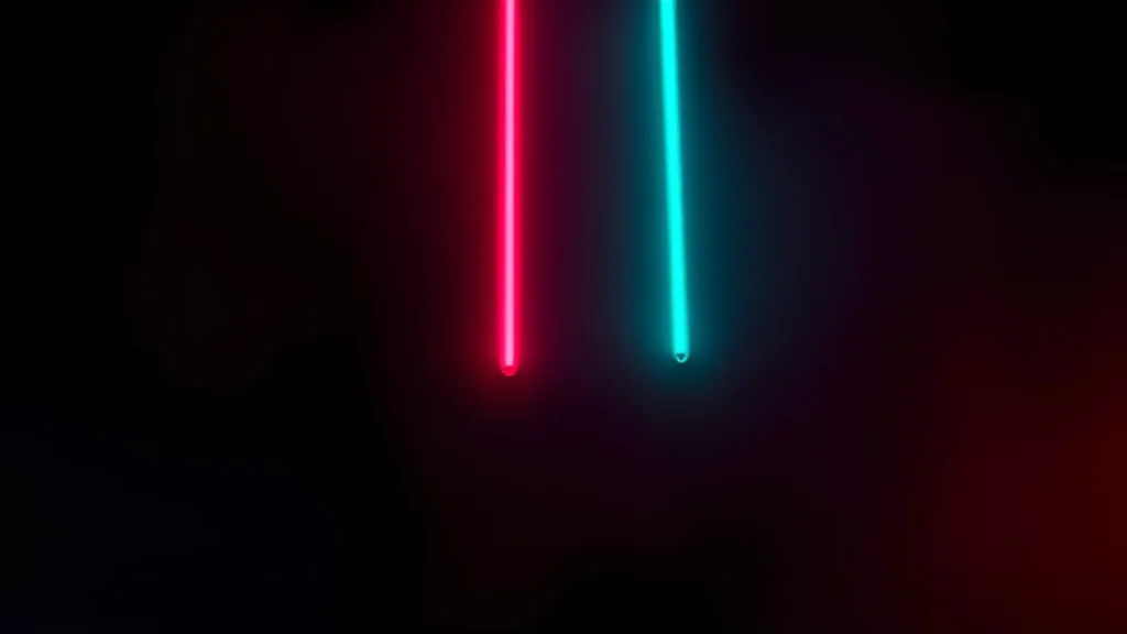 Bleeding to cleanly split color zones on dark, neon on dark