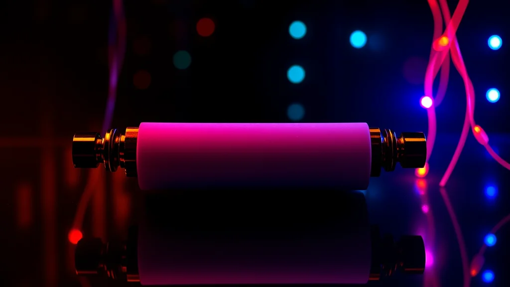 A print shop roller and color swatches motif, neon nodes on dark