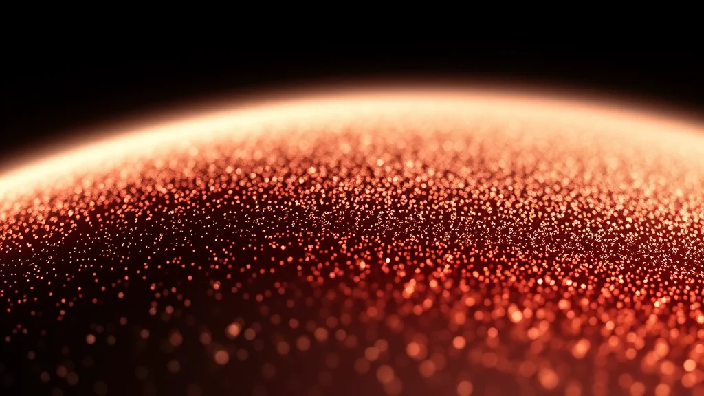 Abstract speckle field resolving into a smooth gradient on dark, editorial concept