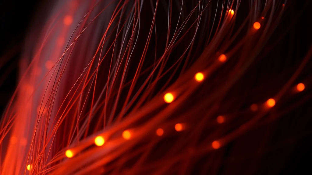 Macro of glossy backlit hair strands as a material study, neon nodes on dark