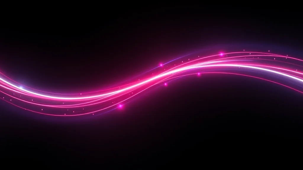 Return loop of light on dark, neon on dark