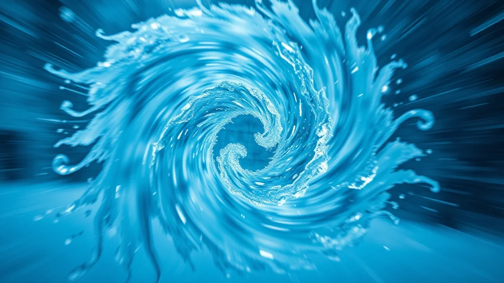 A frozen spinner breaking free into flow, abstract concept