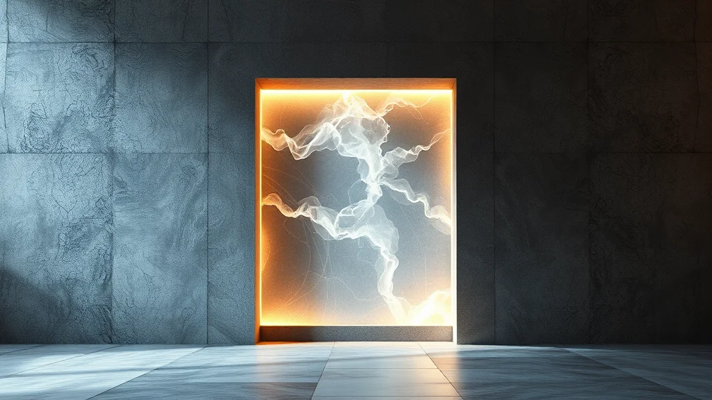 A blocking wall opening for a luminous flow, abstract access restored