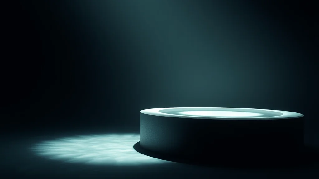 Abstract two pools of light held in gentle balance on dark, editorial review concept